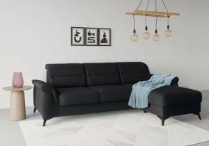sit&more Ecksofa "Sinatra L-Form", mit Recamiere, optional mit Kopfteilverstellung und Armteilfunktion