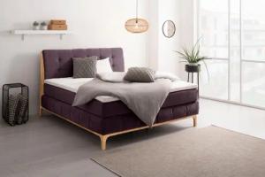 OTTO products Boxspringbett "Jelle", (5 St.), zertifizierte, recycelte Bezugsstoffe, verschiedene Ausführungen