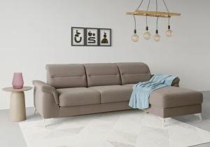 sit&more Ecksofa "Sinatra L-Form", mit Recamiere, optinal mit Kopfteilverstellung und Armteilfunktion