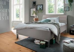WIEMANN Futonbett "Monaco, 4-fache Liegehöhenverstellung", mit stilvollem Holzkopfteil, Made in Germany