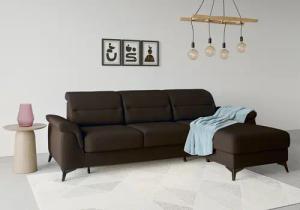 sit&more Ecksofa "Sinatra L-Form", mit Recamiere, optional mit Kopfteilverstellung und Armteilfunktion