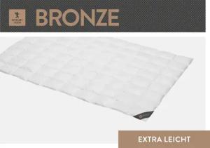 SPESSARTTRAUM Daunenbettdecke "Bronze", leicht, Füllung 90% Daunen, 10% Federn, Bezug 100% Baumwolle, (1 St.), hergestellt in Deutschland, allergikerfreundlich