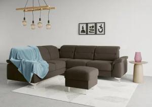 sit&more Ecksofa "Sinatra L-Form", optional mit Kopfteilverstellung und Armteilfunktion