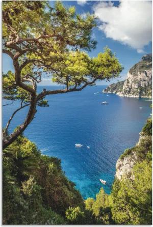 Artland Wandbild "Punta de Masullo, Insel Capri, Italien", Meer Bilder, (1 St.), als Alubild, Outdoorbild, Leinwandbild, Poster, Wandaufkleber