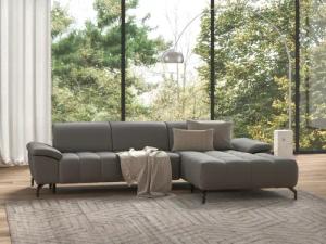 sit&more Ecksofa "Cool L-Form", wahlweise mit Kopfteilverstellung und Vorziehsitz, motorisch