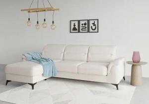 sit&more Ecksofa "Sinatra L-Form", mit Recamiere, optional mit Kopfteilverstellung und Armteilfunktion