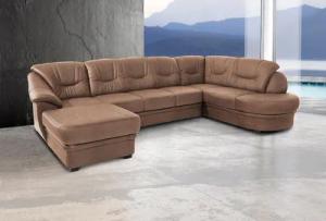 sit&more Wohnlandschaft "Savoni U-Form", wahlweise mit Bettfunktion