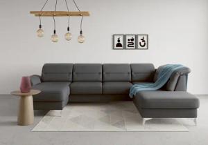sit&more Wohnlandschaft "Sinatra U-Form", optional mit Kopfteilverstellung und Armteilfunktion etc.