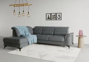 sit&more Ecksofa "Sinatra L-Form", mit Ottomane, optional mit Kopfteilverstellung und Armteilfunktion