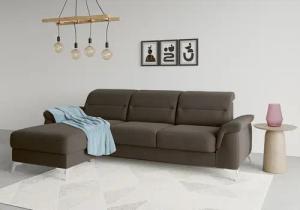 sit&more Ecksofa "Sinatra L-Form", mit Recamiere, optinal mit Kopfteilverstellung und Armteilfunktion