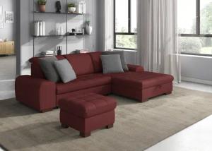 sit&more Ecksofa "Luxor L-Form", wahlweise mit Bettfunktion, Bettkasten und Kopfteilverstellung