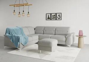 sit&more Ecksofa "Sinatra L-Form", optional mit Kopfteilverstellung und Armteilfunktion
