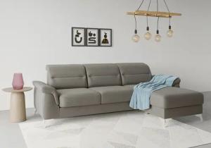 sit&more Ecksofa "Sinatra L-Form", mit Recamiere, optinal mit Kopfteilverstellung und Armteilfunktion