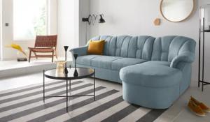 DOMO collection Ecksofa Papenburg L-Form, in großer Farbvielfalt, wahlweise mit Bettfunktion