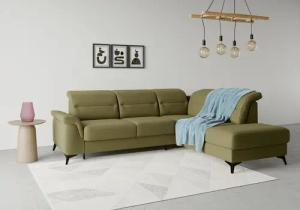 sit&more Ecksofa "Sinatra L-Form", mit Ottomane, optional mit Kopfteilverstellung und Armteilfunktion