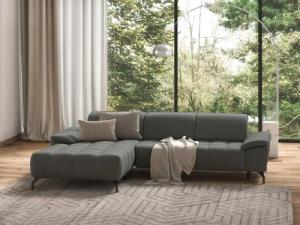 sit&more Ecksofa "Cool L-Form", wahlweise mit Kopfteilverstellung und Vorziehsitz, motorisch