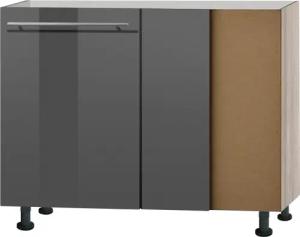 OPTIFIT Eckunterschrank "Bern", 100 cm breit, mit 1 Tür mit höhenverstellbaren Füßen, mit Metallgriff