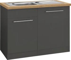 wiho Küchen Spülenschrank "Unna", 110 cm breit, inkl. Tür/Sockel/Griff für Geschirrspüler