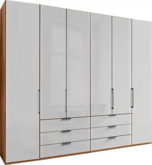 WIEMANN Falttürenschrank "Monaco mit hochwertige Beschläge inkl. Schubladendämpfung", unempfindlichen Glasfront, Made in Germany