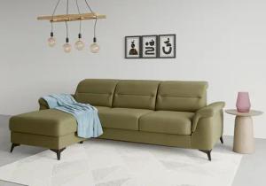 sit&more Ecksofa "Sinatra L-Form", mit Recamiere, optional mit Kopfteilverstellung und Armteilfunktion