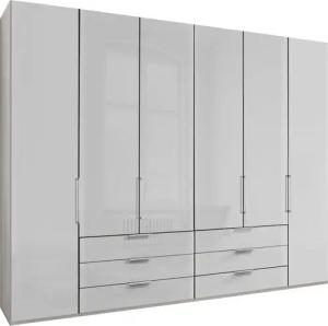 WIEMANN Falttürenschrank "Monaco mit hochwertige Beschläge inkl. Schubladendämpfung", unempfindlichen Glasfront, Made in Germany