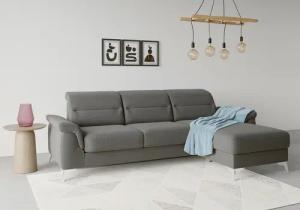 sit&more Ecksofa "Sinatra L-Form", mit Recamiere, optinal mit Kopfteilverstellung und Armteilfunktion