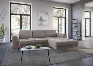 sit&more Ecksofa "Bendigo L-Form", inklusive Sitztiefenverstellung, Bodenfreiheit 15 cm, 2 Fußfarben