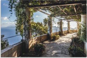 Artland Wandbild "Garten der Villa San Michele auf Capri", Gebäude, (1 St.), als Alubild, Outdoorbild, Leinwandbild, Poster, Wandaufkleber