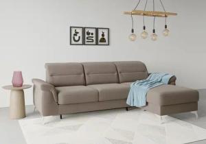 sit&more Ecksofa "Sinatra L-Form", mit Recamiere, optinal mit Kopfteilverstellung und Armteilfunktion