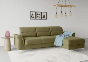sit&more Ecksofa "Sinatra L-Form", mit Recamiere, optinal mit Kopfteilverstellung und Armteilfunktion