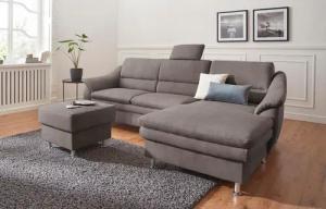sit&more Ecksofa "Cardoso L-Form", mit Federkern, wahlweise mit Bettfunktion