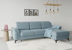 sit&more Ecksofa "Sinatra L-Form", mit Recamiere, optional mit Kopfteilverstellung und Armteilfunktion