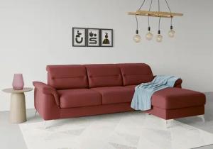 sit&more Ecksofa "Sinatra L-Form", mit Recamiere, optinal mit Kopfteilverstellung und Armteilfunktion