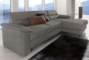 sit&more Ecksofa "Ascara L-Form", inklusive Boxspring/Federkern-Polsterung, wahlweise mit Bettfunktion