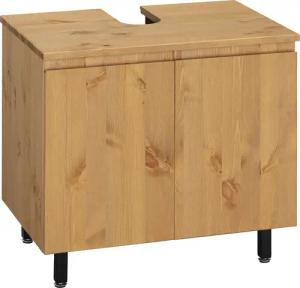 OTTO products Waschbeckenunterschrank "Fjonn", Kiefer, Breite 60 cm, Massivholz mit pflanzlichem Bio Öl behandelt