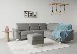 sit&more Ecksofa "Sinatra L-Form", optional mit Kopfteilverstellung und Armteilfunktion
