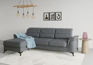 sit&more Ecksofa "Sinatra L-Form", mit Recamiere, optional mit Kopfteilverstellung und Armteilfunktion