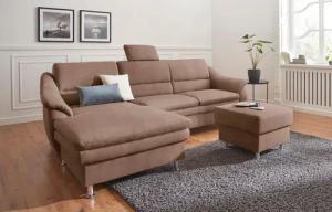 sit&more Ecksofa "Cardoso L-Form", mit Federkern, wahlweise mit Bettfunktion