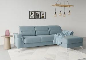 sit&more Ecksofa "Sinatra L-Form", mit Recamiere, optinal mit Kopfteilverstellung und Armteilfunktion