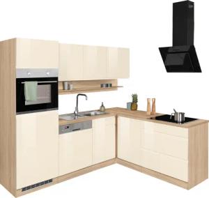 KOCHSTATION Winkelküche "KS-Virginia", Stellbreite 230/190 cm, wahlweise mit Induktion