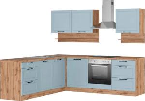 KOCHSTATION Winkelküche "KS-Lana", Stellbreite 240/240 cm, wahlweise mit und ohne E-Geräte