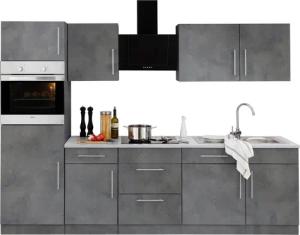 wiho Küchen Küchenzeile "Cali", mit E-Geräten, Breite 280 cm