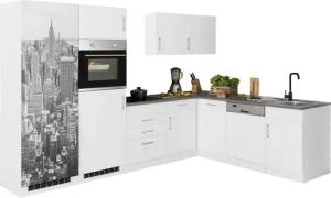 KOCHSTATION Winkelküche "KS-Paris", ohne E-Geräte, Stellbreite 290/220 cm