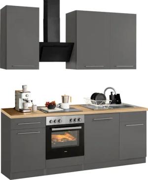 wiho Küchen Küchenzeile "Unna", mit E-Geräten, Breite 220 cm