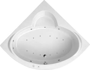 OTTOFOND Whirlpool-Badewanne "Sardinia", (Komplett-Set, 1 tlg.), Premium, chrom mit Schürze