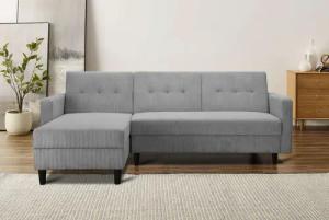 Dorel Home Ecksofa "Hartford II", mit Bettfunktion und Stauraum, Recamiere beidseitig montierbar