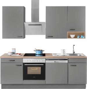 OPTIFIT Küchenzeile "Elga", Premium-Küche mit Soft-Close-Funktion, Vollauszug, Breite 230 cm