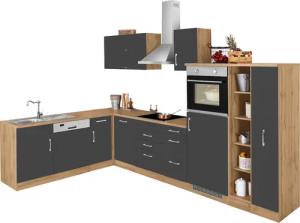 KOCHSTATION Winkelküche "KS-Colmar", mit E-Geräten, Stellbreite 210/330 cm