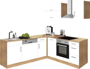 KOCHSTATION Winkelküche "KS-Colmar", mit E-Geräten, Stellbreite 210/210 cm