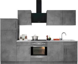 wiho Küchen Küchenzeile "Cali", mit E-Geräten, Breite 280 cm